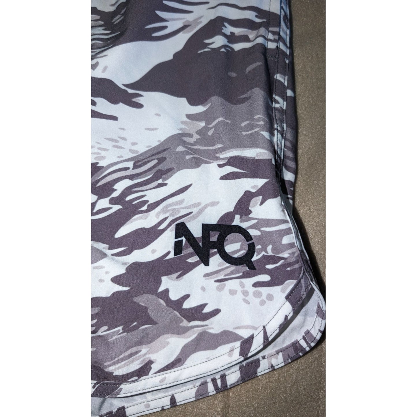 NFQ Training Shorts XL men's Gray Camo/Tiger stripe