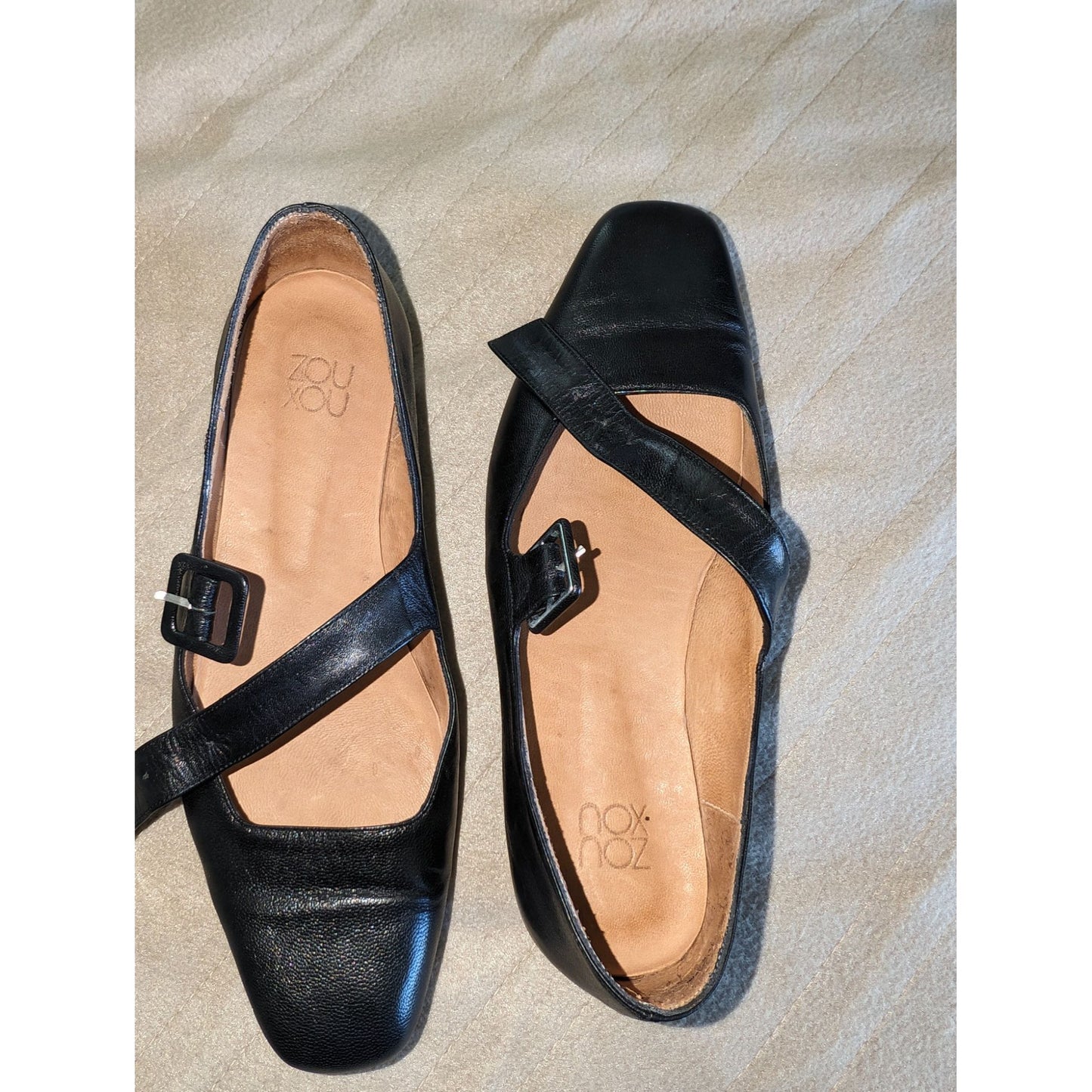 Zou Xou shoes Eugenia flats Mary Jane black sz 9