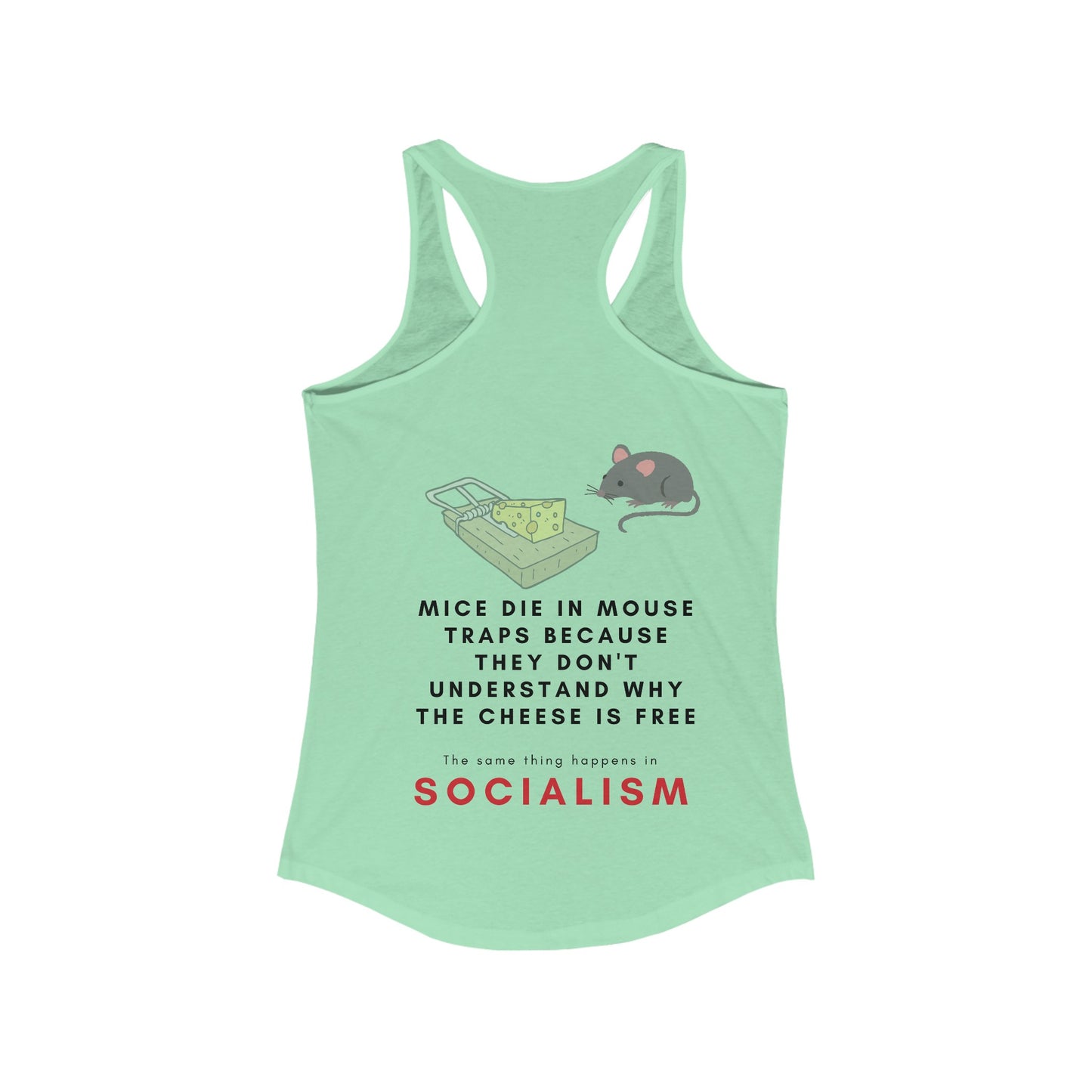 Women's Mice & Socialism Tank - anti-socialism