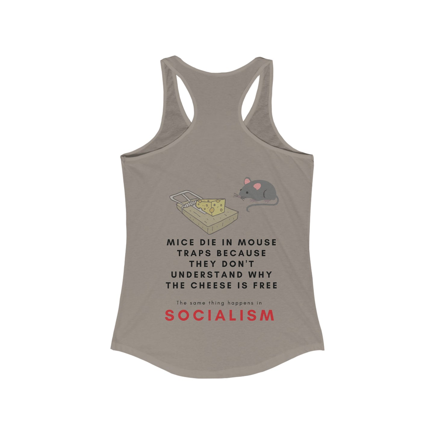 Women's Mice & Socialism Tank - anti-socialism