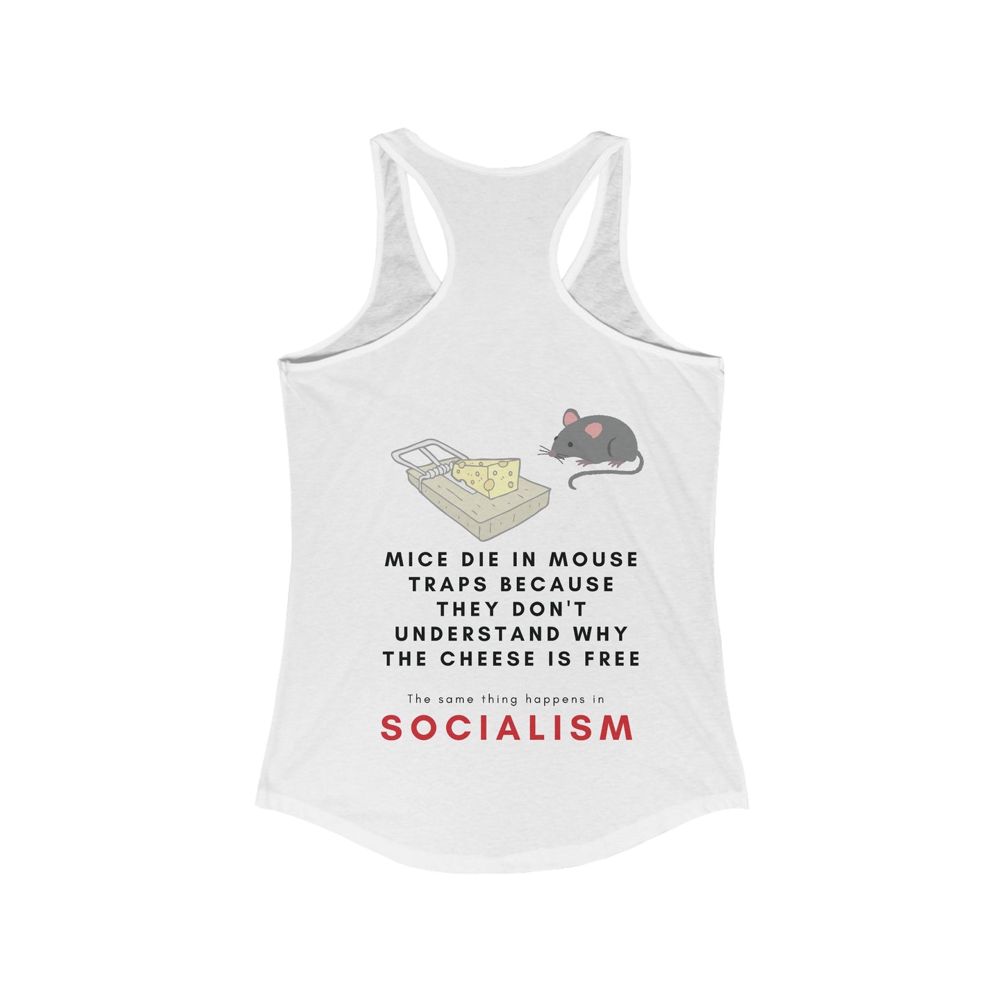 Women's Mice & Socialism Tank - anti-socialism