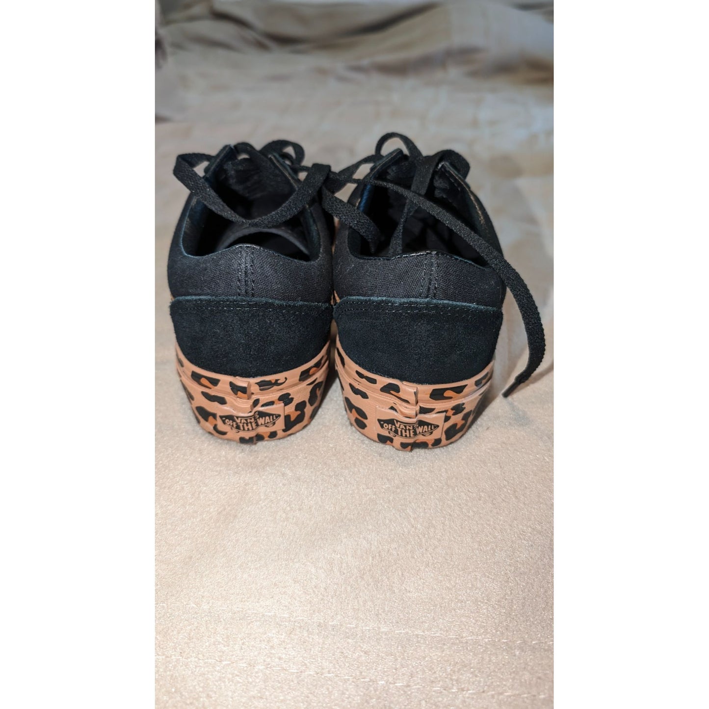 Vans Platform Leopard print old skool sneakers sz 8.5