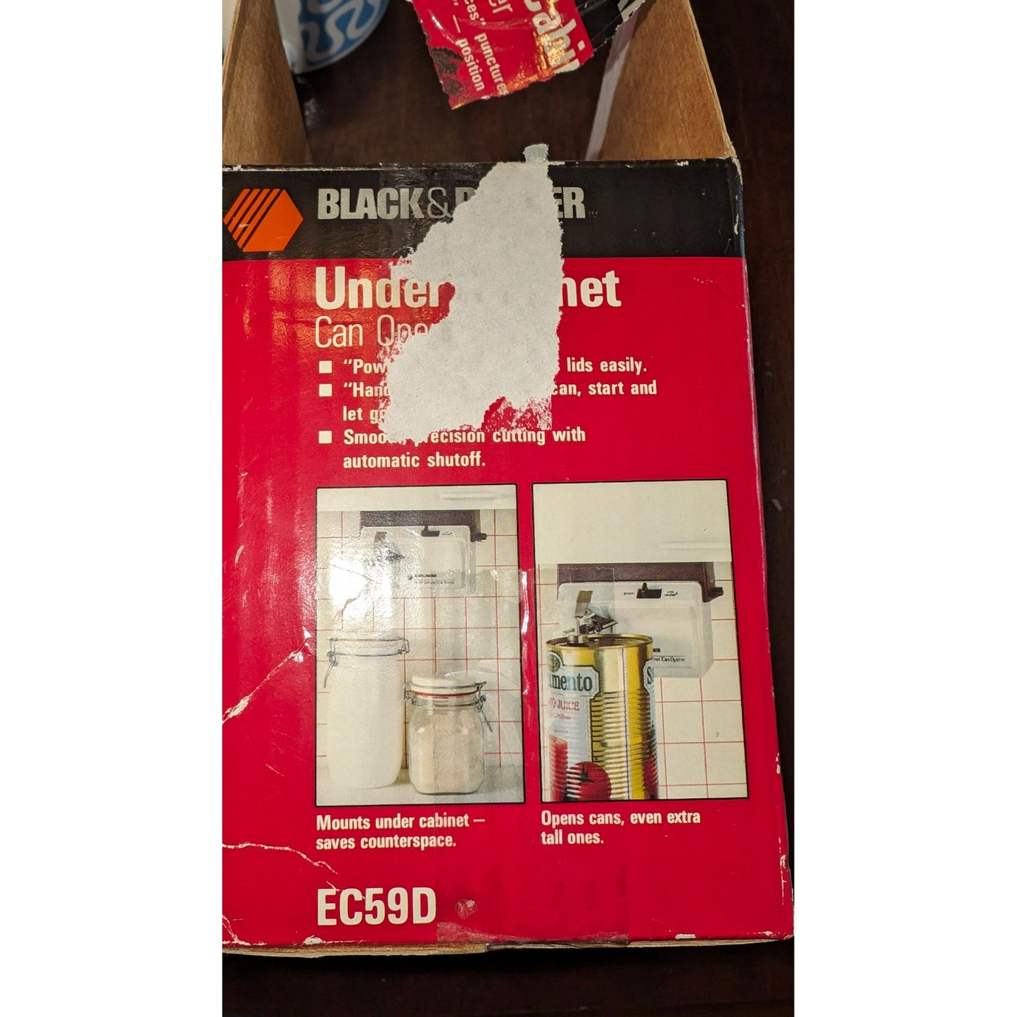 Black & Decker Under Cabinet Can Opener NEW EC59D