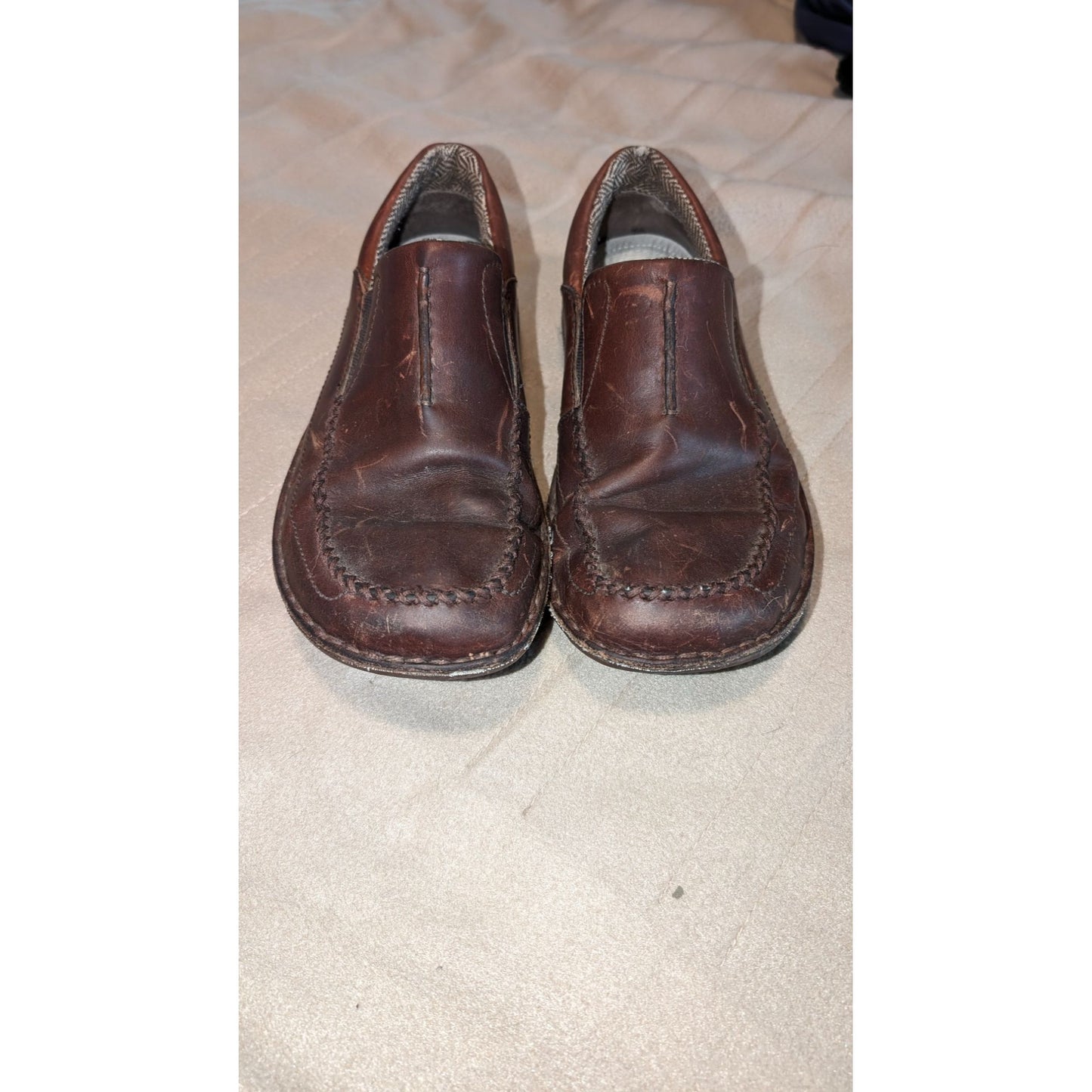 Patagonia PAU walnut shoes men's 7.5 leather loafers