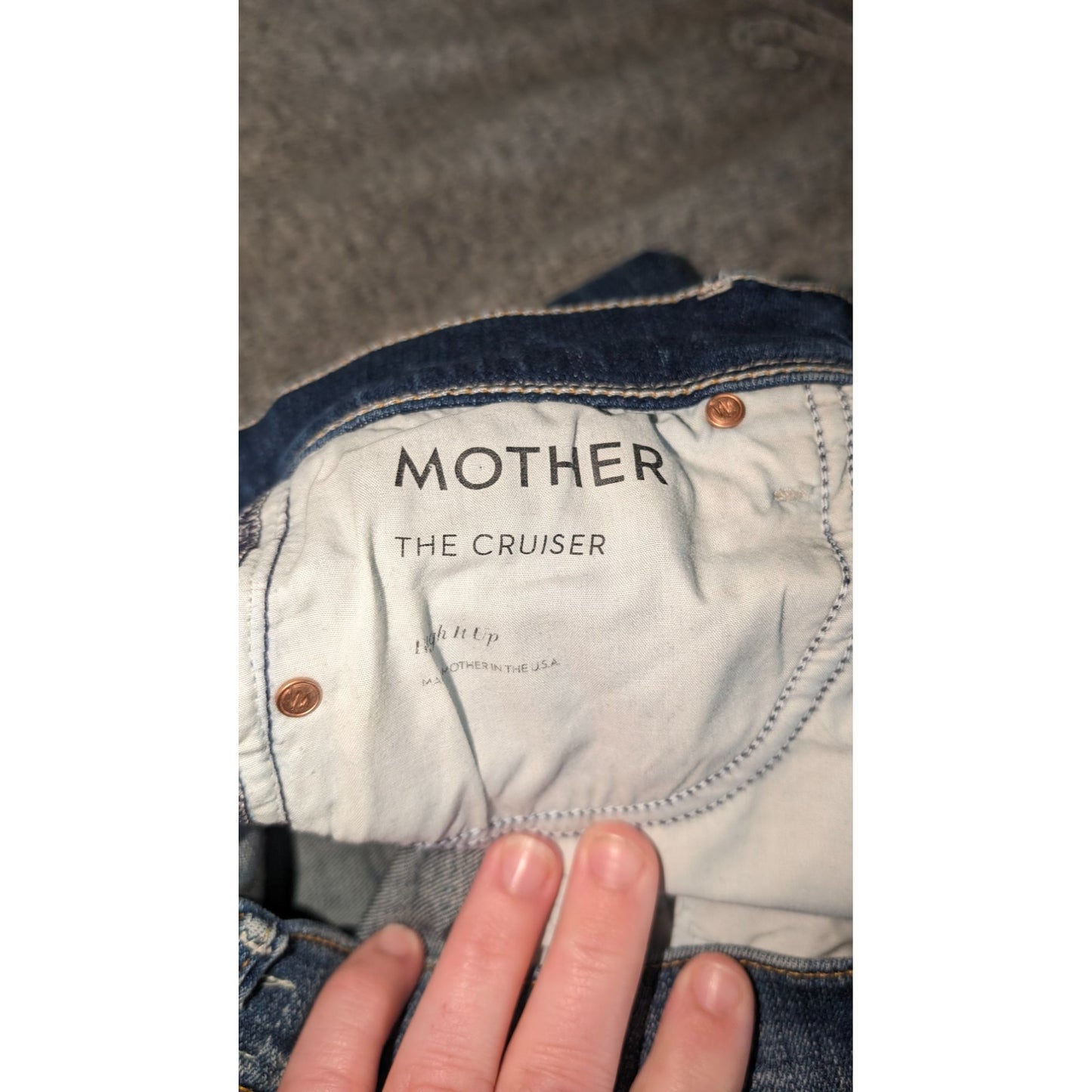 Mother Jeans Cruiser flare Rough if it Up Style sz 25